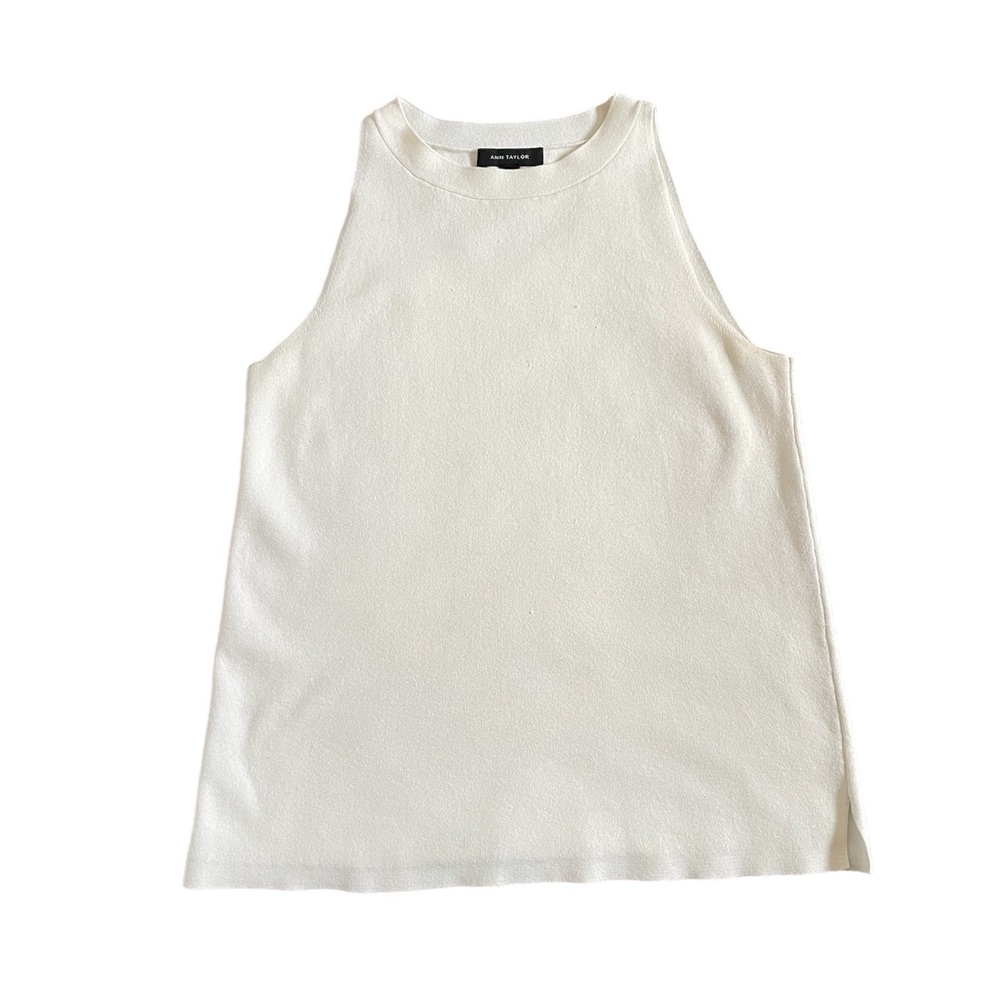Ann Taylor White Tank Top Size S